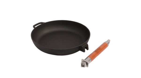 Öntöttvas serpenyő levehető fa nyéllel 26cm - Image 2