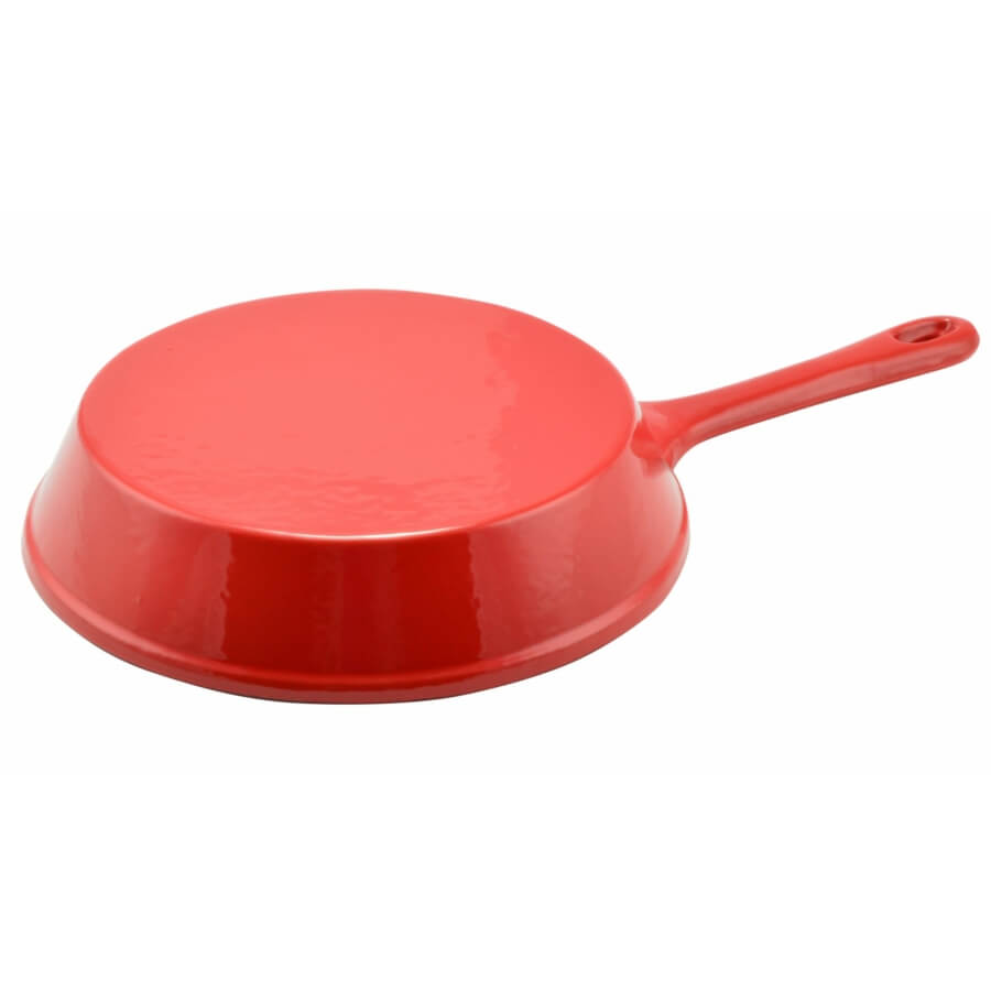 Zománcozott öntöttvas serpenyő 24cm piros