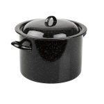 Zománcozott fekete fazék 30literes