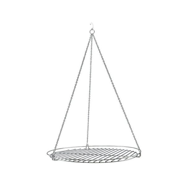 Grillrács rozsdamentes 70 cm lánccal