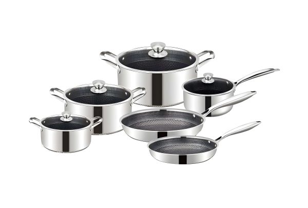 Cheffinger rozsdamentes edénykészlet tapadásmentes bevonattal 10 részes