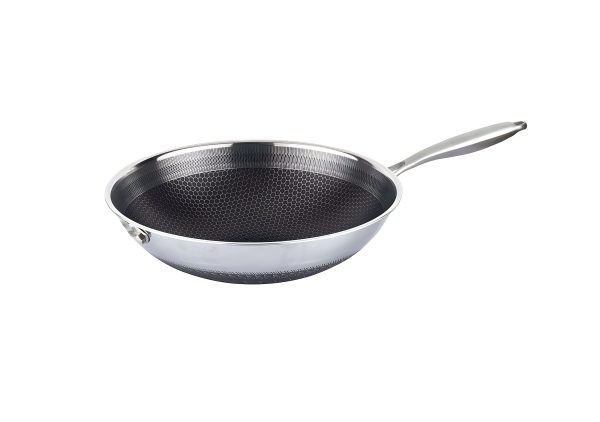 Wok rozsdamentes acélból 32 cm