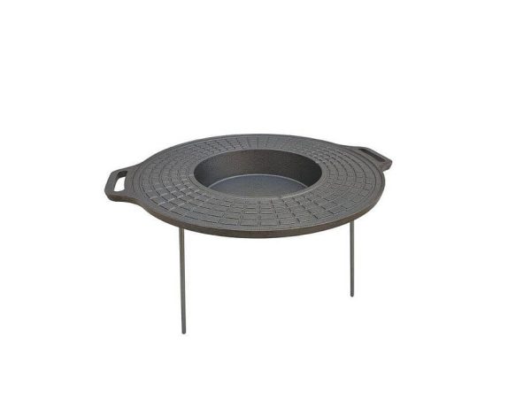 Öntöttvas tárcsa középen sütővel 49cm