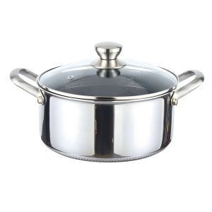 Lábas rozsdamentes acélból 24cm