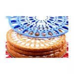 Tortadíszítő, tartó és szeletelő