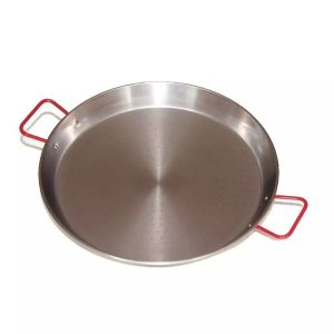 Polírozott acél paella sütőtál 28cm
