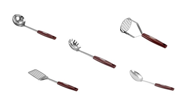 Tálalószett rozsdamentes 6 részes állvánnyal - Image 2