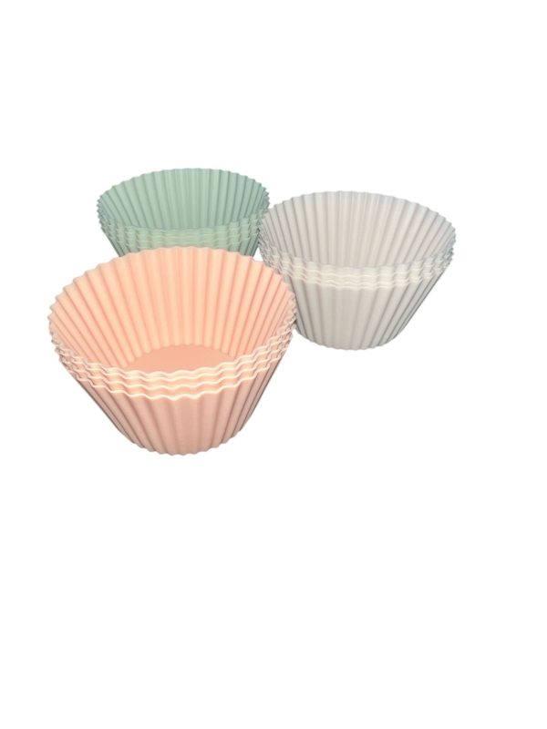 Szilikon Muffin Sütőforma Szett különböző színben, hőálló szilikonból 12db - Image 2