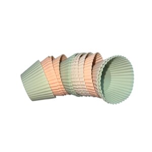 Szilikon Muffin Sütőforma Szett különböző színben, hőálló szilikonból 12db