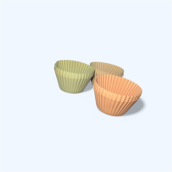 Szilikon Muffin Sütőforma Szett különböző színben, hőálló szilikonból 12db - Image 3
