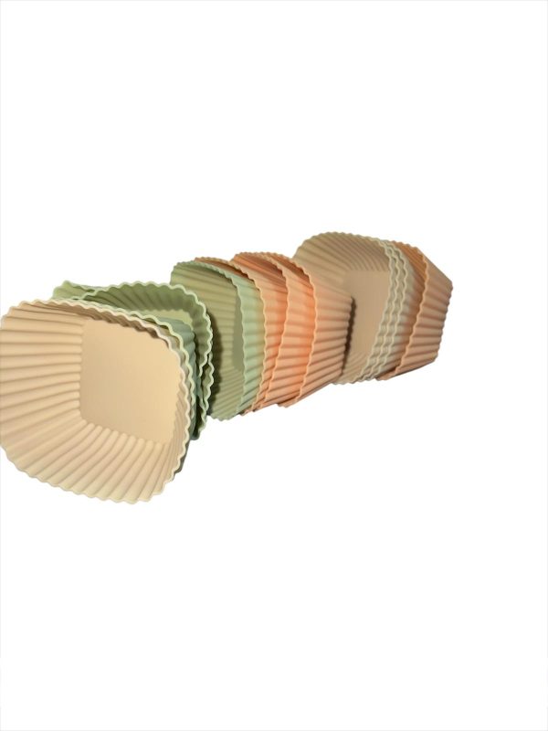 Szilikon Muffin Sütőforma Szett  különböző színben 12db - Image 3