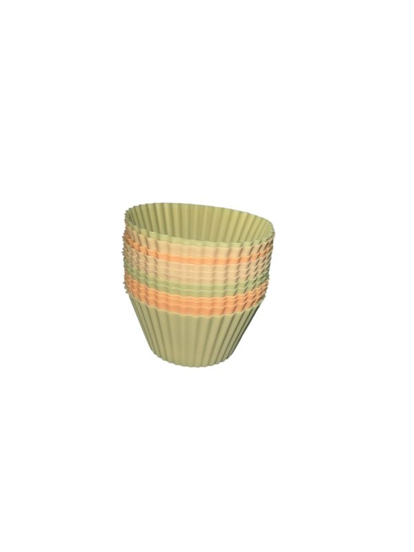 Szilikon Muffin Sütőforma Szett különböző színben, hőálló szilikonból 12db - Image 6