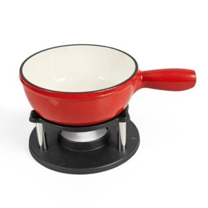 Öntöttvas Zománcozott piros Fondue Készlet 1,8Liter
