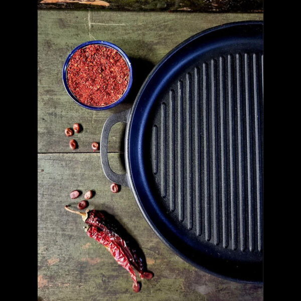 Öntötvas kerek grill serpenyő 5 literes, 40cm - Image 2