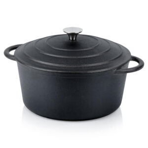 Öntöttvas lábas fedővel 26cm, 5lit