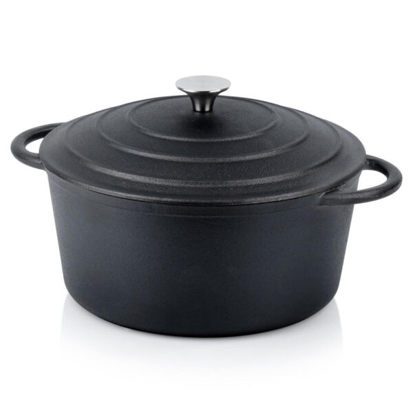 Öntöttvas lábas fedővel 26cm, 5lit