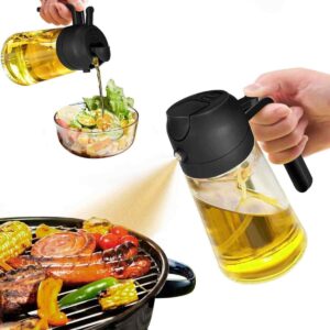 2 az 1 üveg olajpermetező, olajspray sütéshez és salátához 470ml