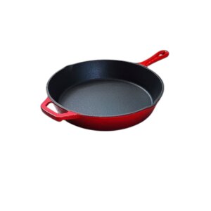 Zománcozott Öntöttvas piros serpenyő 26cm