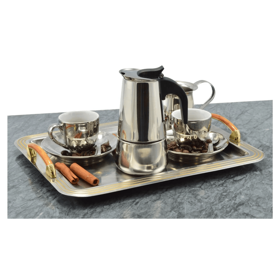 Rozsdamentes kávéfőző 2 személyes díszdobozos