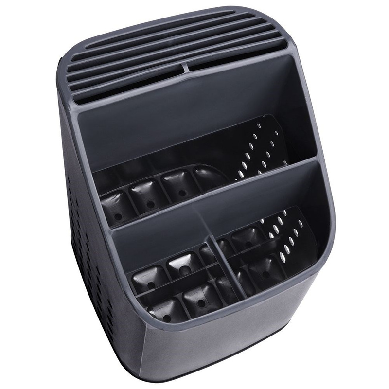 Evőeszköztartó – fekete, grafitszürke betétekkel - Image 7