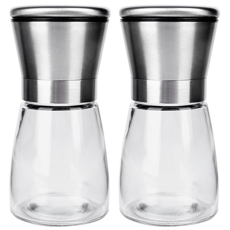 Kézi só- és borsőrlő készlet – 2 db üveg tartállyal - Image 3