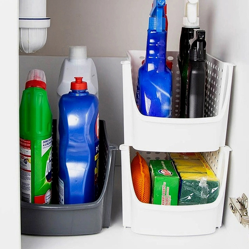 Zöldség- és gyümölcstároló kosár – fehér, 29×21×16 cm - Image 6