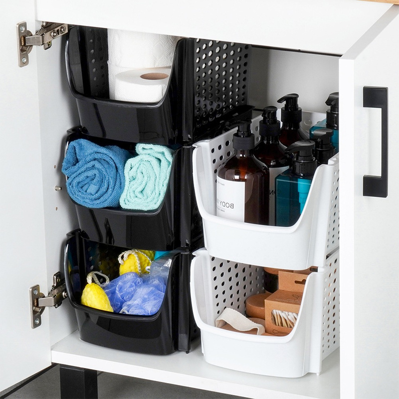 Zöldség- és gyümölcstároló kosár – fehér, 29×21×16 cm - Image 7