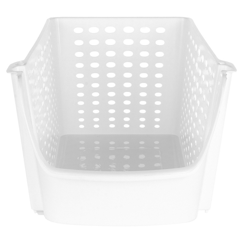 Zöldség- és gyümölcstároló kosár – fehér, 29×21×16 cm - Image 9