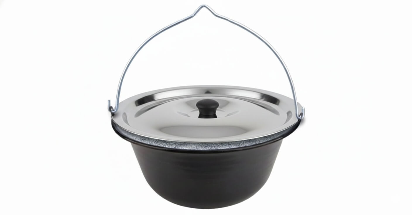 Zománcozott bogrács 10liter fedővel