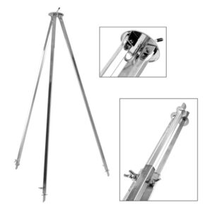 Állítható bográcsállvány 101–184 cm – rozsdamentes acél