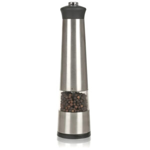 Elemes Rozsdamentes Só- és Borsőrlő – 22,5 cm, nyomógombos