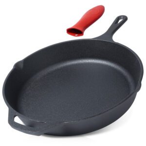 Öntöttvas serpenyő szilikon fogantyúvédővel, 30 cm – CAST LINE