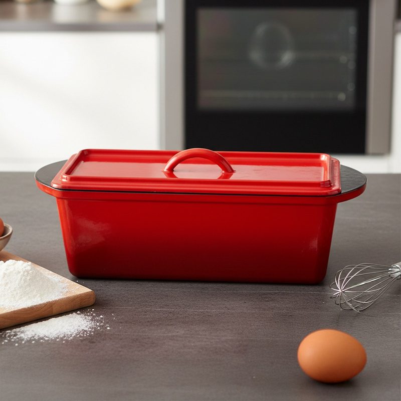 Zománcozott öntöttvas kenyérsütő 35 × 14 cm, 3 liter - Image 5