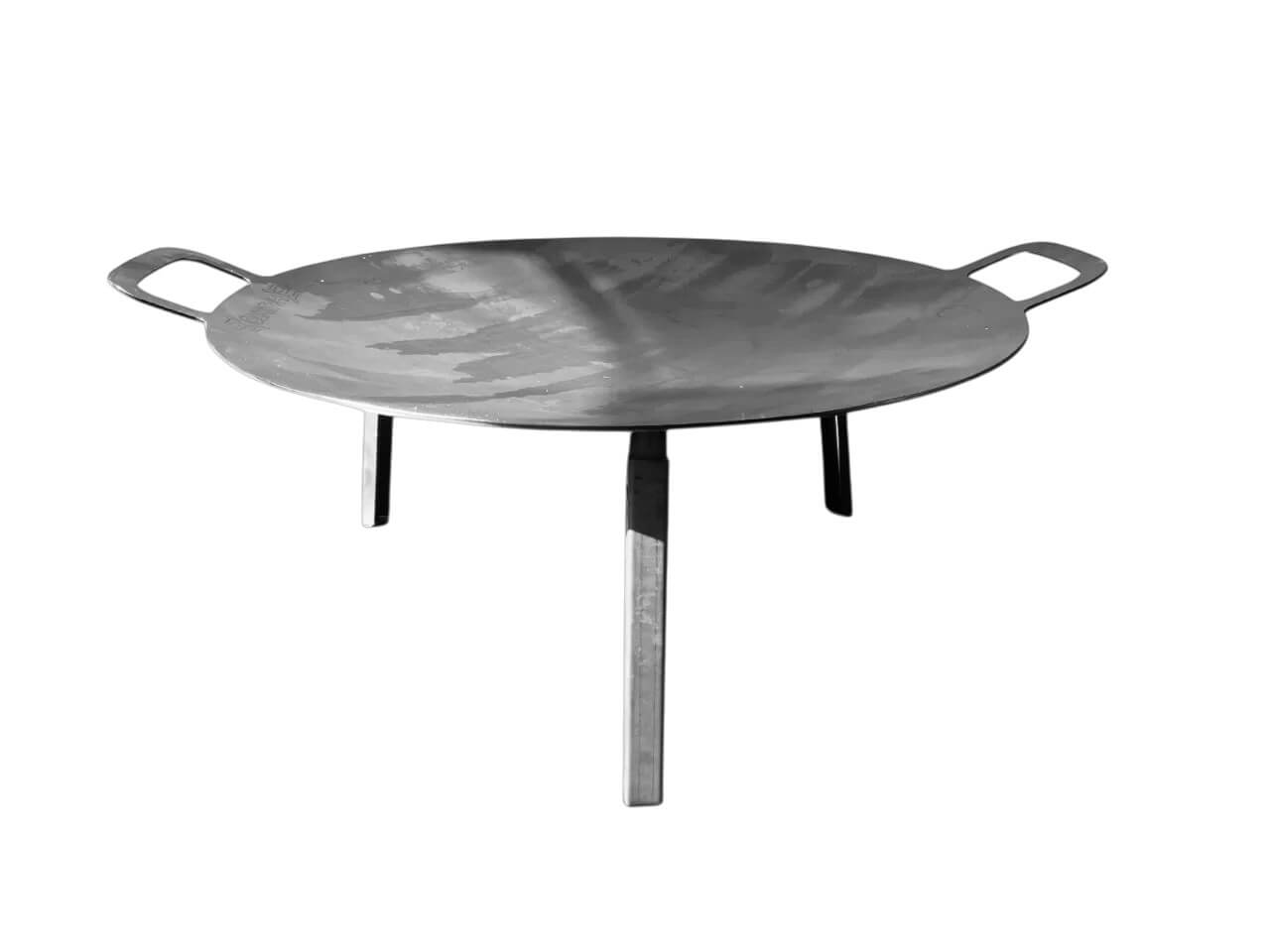 Acél sütőtárcsa összecsukható lábakkal, 60 cm – grilltárcsa nyílt tűzhöz