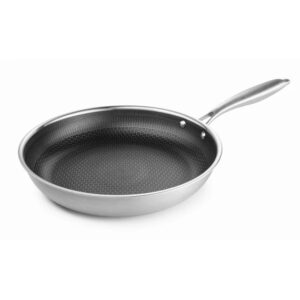 BRATMAXX Rozsdamentes Serpenyő Tapadásmentes Bevonattal, 28 cm, méhsejt mintás, 4 rétegű