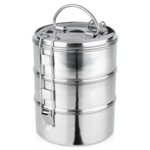 3 szintes rozsdamentes ételhordó, 3 × 900 ml
